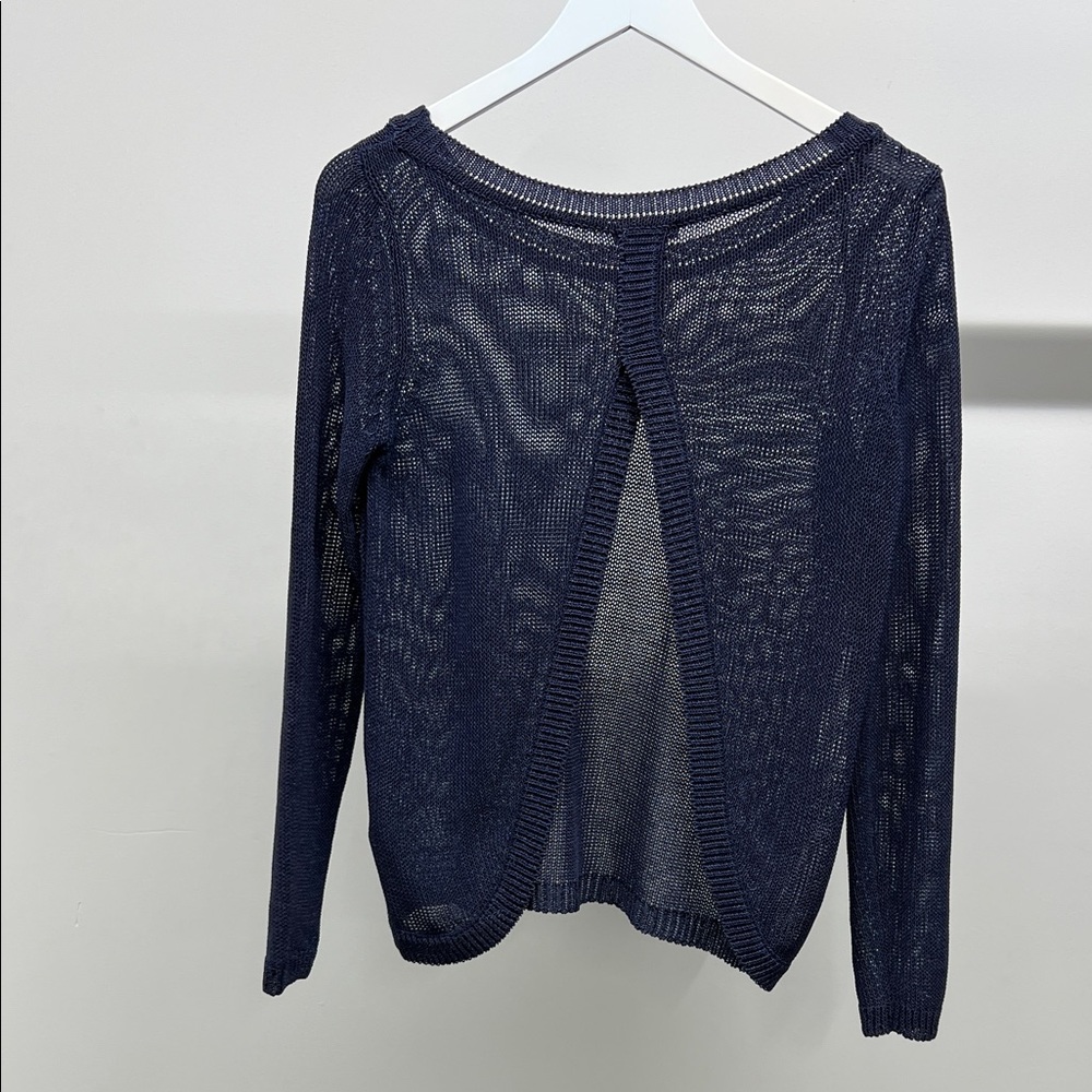 Massimo Dutti Blue Open Back Sweater - Picture 4 of 5